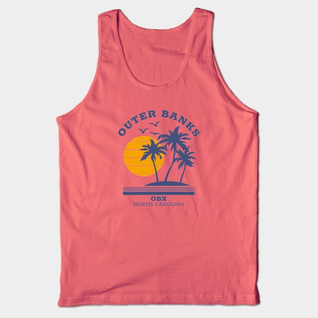 Outer Banks OBX Beach Paradise Tank Top by BackintheDayShirts